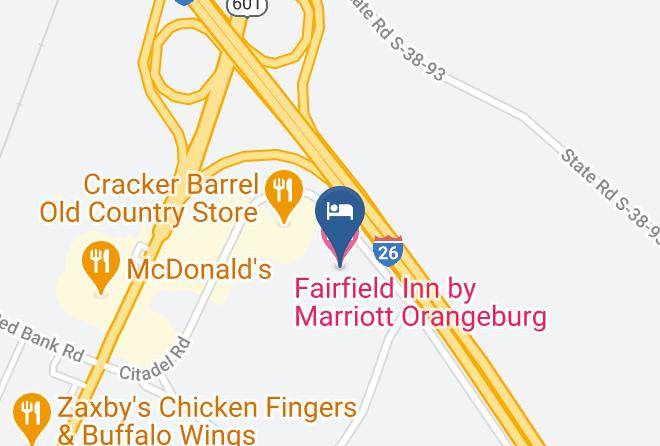 Orangeburg - Fairfield Inn By Marriott Orangeburg Maps