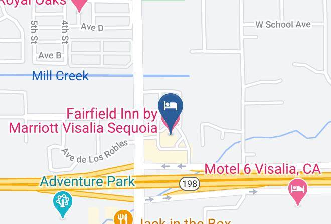 Fairfield Inn By Marriott Visalia Sequoia Map