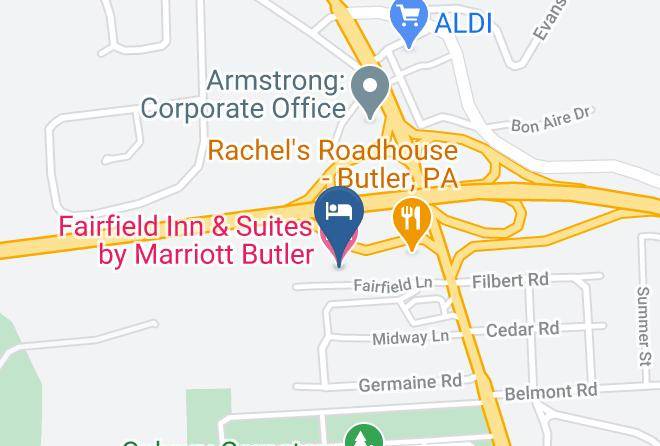 Fairfield Inn & Suites By Marriott Butler Map