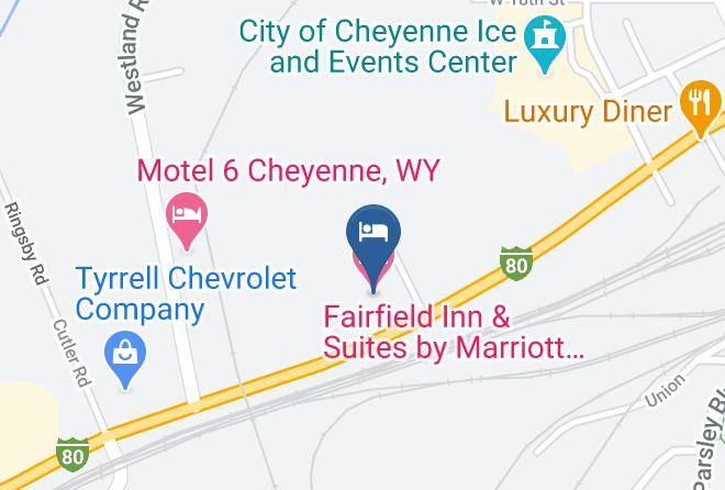 Laramie - Fairfield Inn & Suites By Marriott Cheyenne Southwest Downtown Area Maps