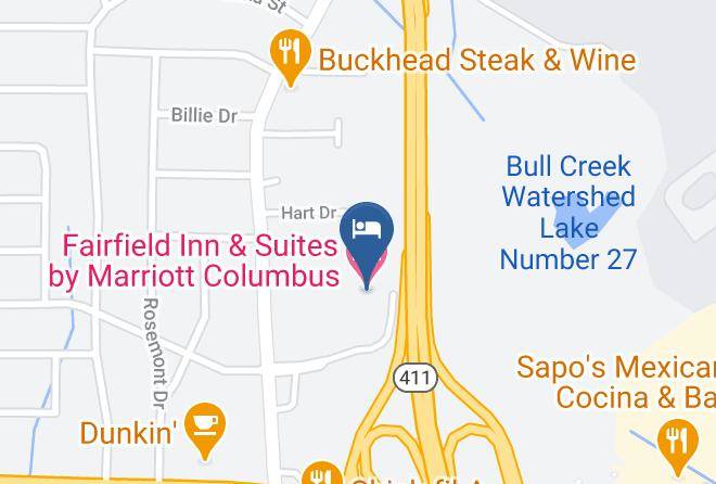 Muscogee - Fairfield Inn & Suites By Marriott Columbus Maps