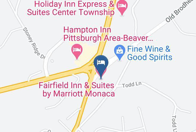 Beaver - Fairfield Inn & Suites By Marriott Monaca Maps