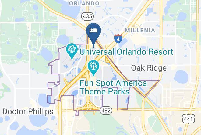Residence Inn Near Universal Orlando Map