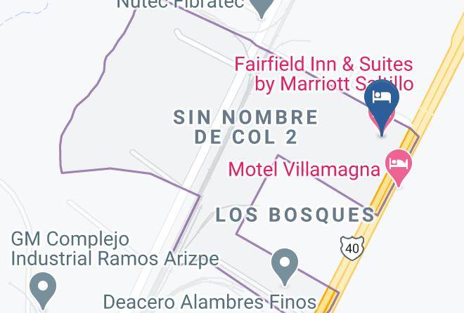 Ramos Arizpe - Fairfield Inn & Suites By Marriott Saltillo Maps