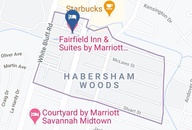 Fairfield Inn & Suites By Marriott Savannah Midtown Map