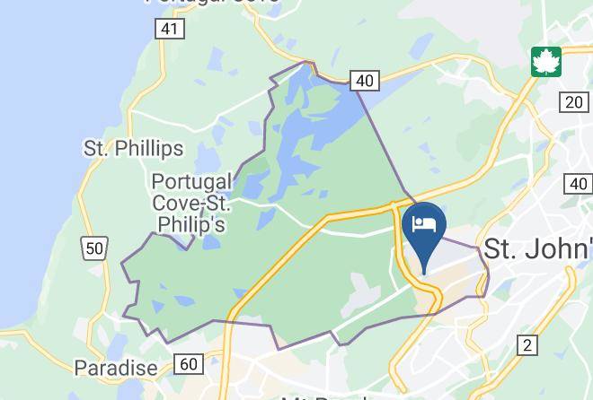 Fairfield Inn & Suites St John's Newfoundland Map
