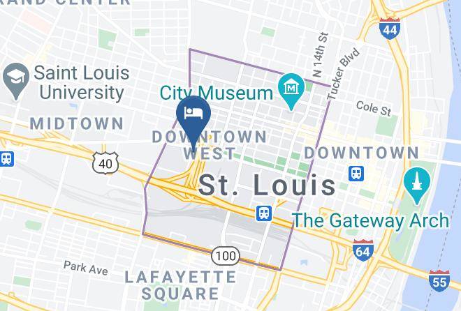 St Louis City - Fairfield Inn & Suites By Marriott St Louis Downtown Maps
