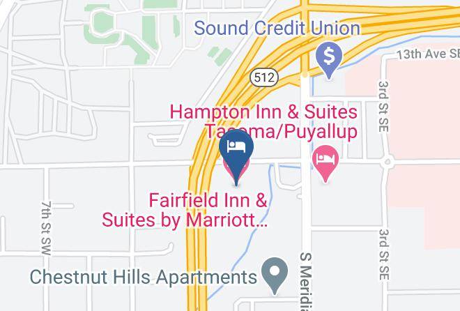 Fairfield Inn & Suites By Marriott Tacoma Puyallup Harita - Washington - Pierce
