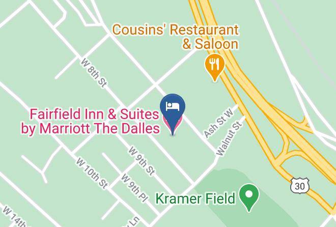 Fairfield Inn & Suites By Marriott The Dalles Map - Oregon - Wasco
