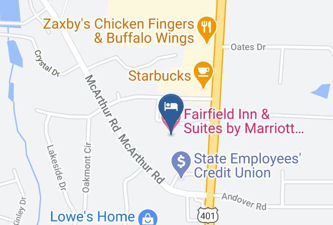 Cumberland - Fairfield Inn & Suites By Marriott Fayetteville North Maps