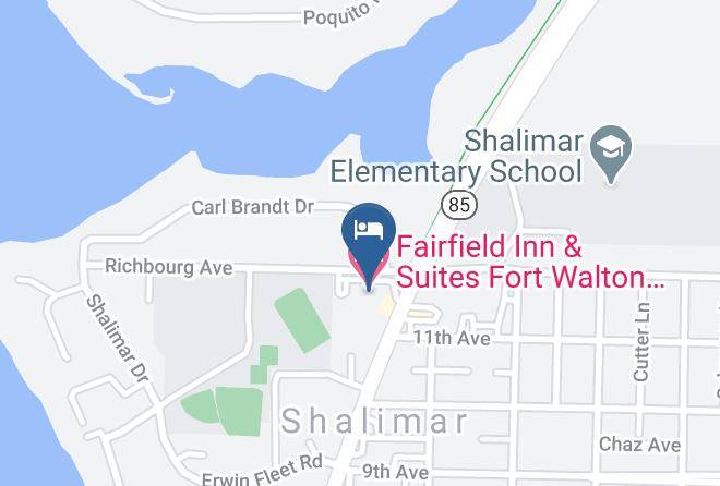 Okaloosa - Fairfield Inn & Suites Fort Walton Beach Eglin Afb Hotel Maps