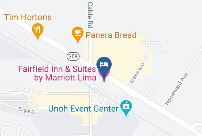 Allen - Fairfield Inn & Suites By Marriott Lima Maps