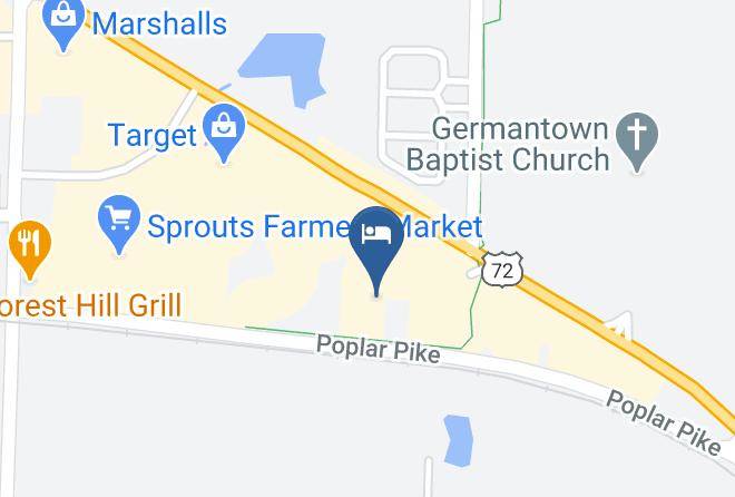 Residence Inn By Marriott Memphis Germantown Map