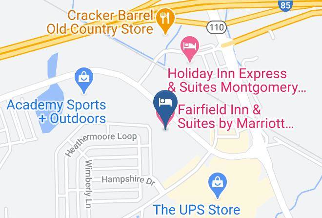 Montgomery - Fairfield Inn & Suites By Marriott Montgomery Eastchase Parkway Maps