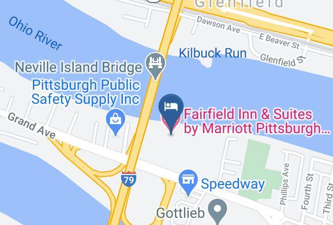 Allegheny - Fairfield Inn & Suites By Marriott Pittsburgh Neville Island Maps