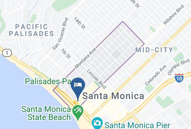Los Angeles - Fairmont Miramar Hotel & Bungalows Maps