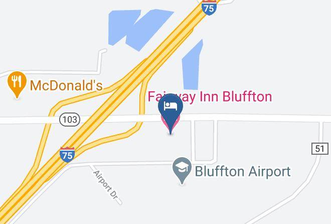 Hancock - Fairway Inn Bluffton Maps