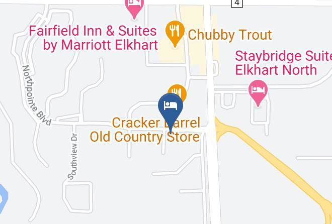 Elkhart - Travelodge By Wyndham Elkhart Maps
