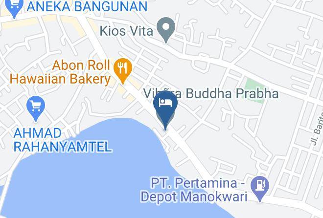 Manokwari Regency - Fajar Roon Hotel Maps