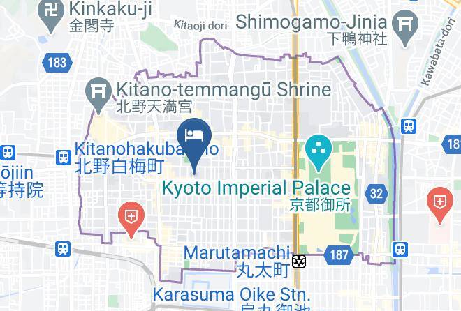 Kyoto City Kamigyo Ward - Faldic Inn Main Building Maps