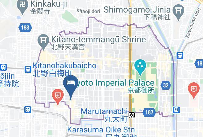 Kyoto City Kamigyo Ward - Faldic Inn Senmaru Maps
