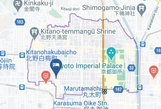 Kyoto City Kamigyo Ward - Faldic Inn Anzu Maps