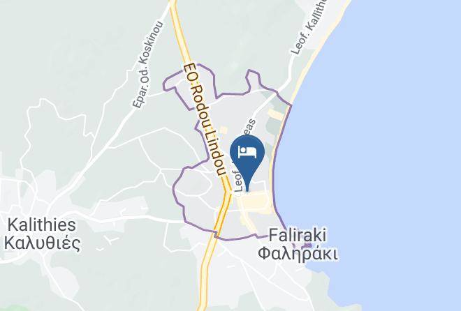 Dodecanese - Faliraki Bay Maps