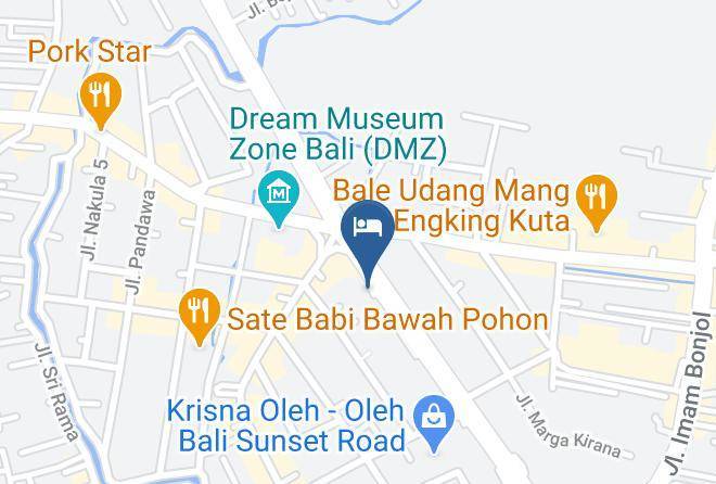 Badung Regency - Fame Hotel Sunset Road Maps