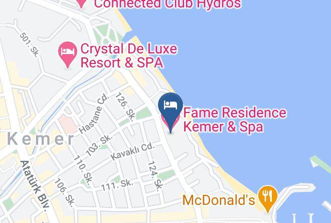 Kemer - Fame Residence Kemer & Spa Maps