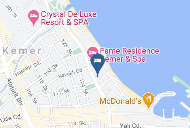 Kemer - Fame Beach Hotel Maps