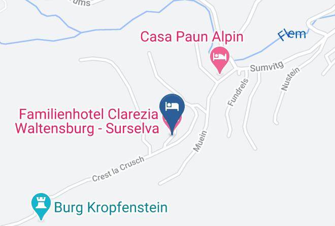 Surselva - Familienhotel Clarezia Waltensburg Surselva Maps