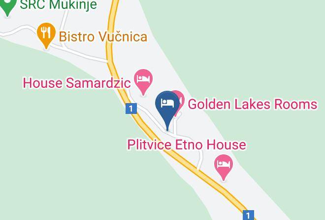 Plitvicka Jezera - Family Bosnic Accomodation Maps