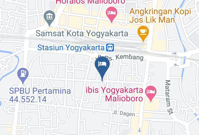 Kota Yogyakarta - Family Homestay Malioboro Maps
