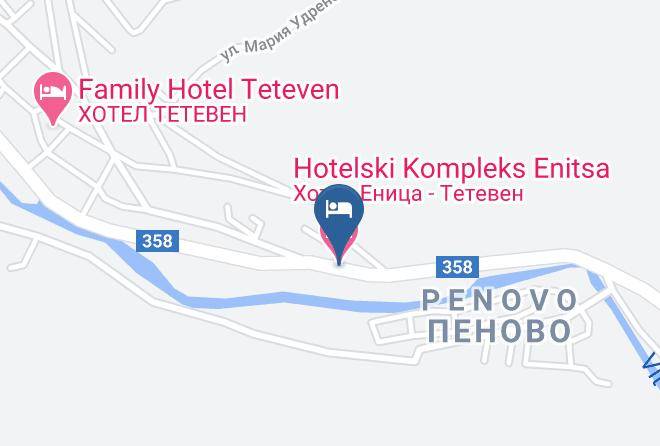 Teteven - Hotelski Kompleks Enitsa Maps