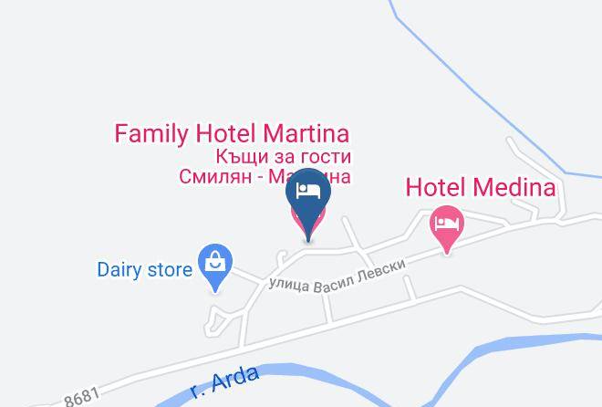 Smolyan - Family Hotel Martina Maps
