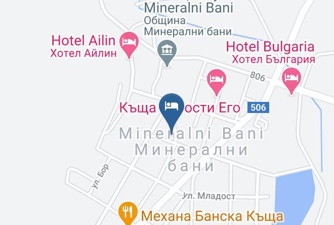 Mineralni Bani - Family Hotel Nacional Maps