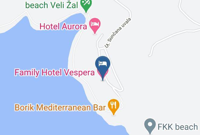 Mali Losinj - Family Hotel Vespera Maps