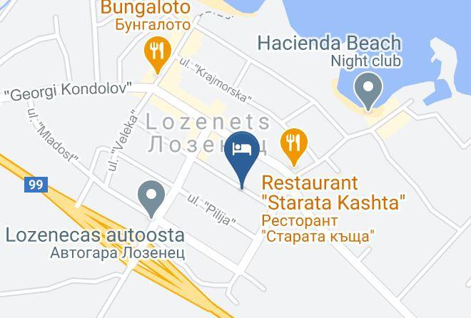 Tsarevo - Family Hotel Yanevs Maps