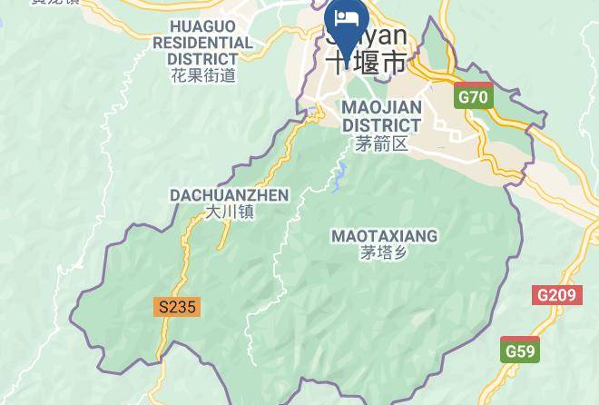 Shiyan - Famous Nest Future Hotel Maps