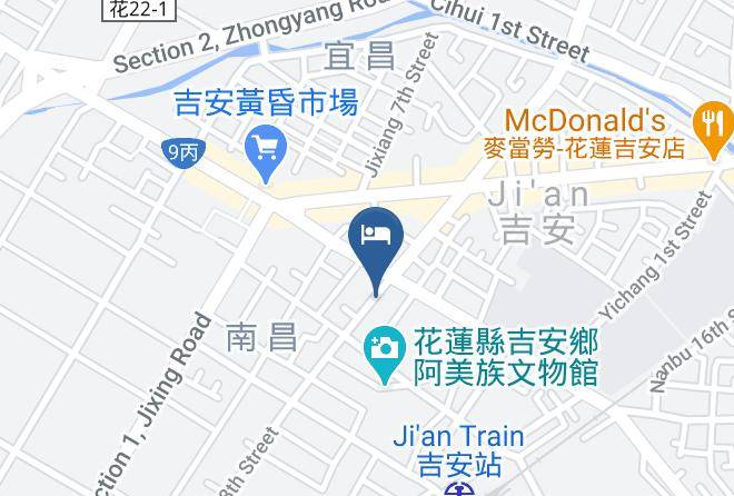Fangyi Homestay Mapa - Taiwan - Hualiennty