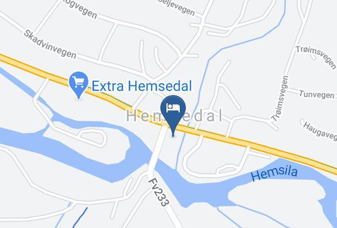 Hemsedal - Fanitullen Hotel Maps