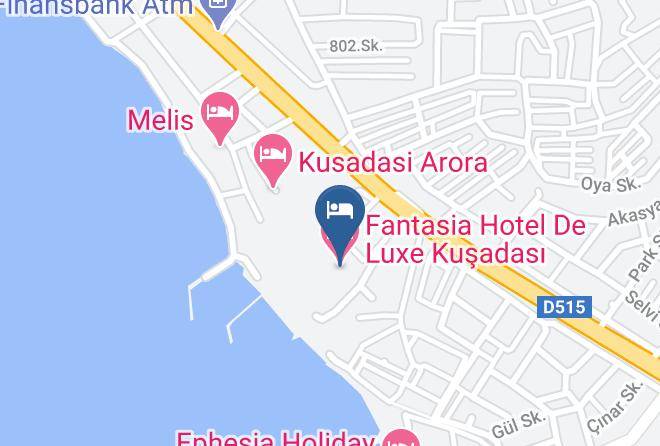 Kusadasi - Fantasia Hotel De Luxe Kusadasi Maps