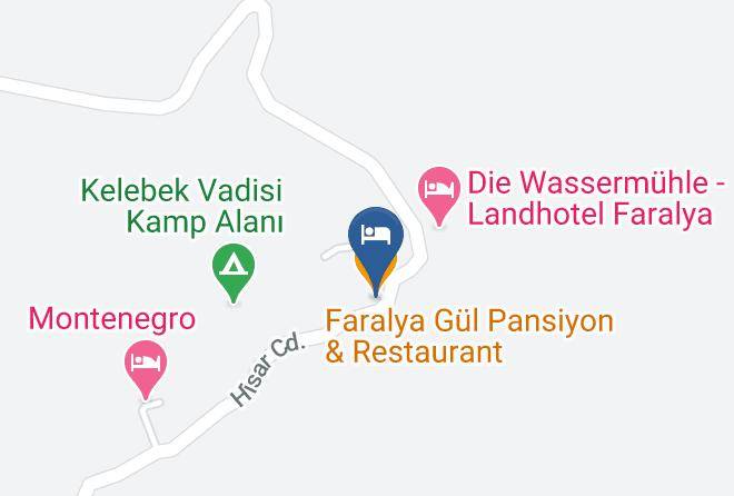 Mugla - Faralya Gul Pansiyon & Restaurant Maps