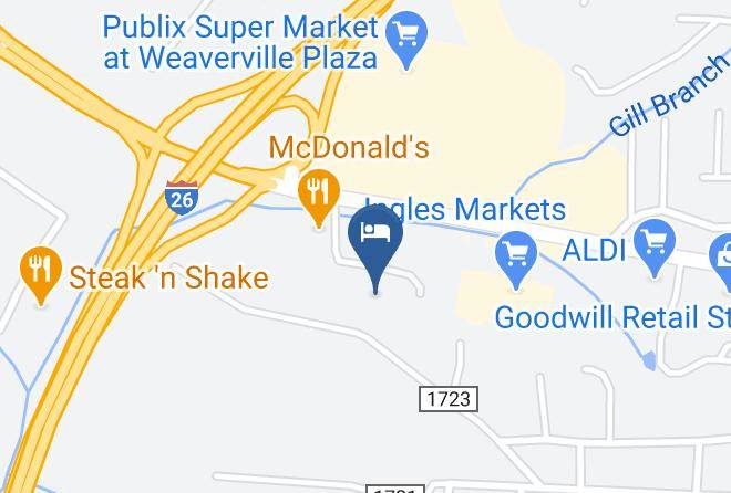 Farifield Inn & Suites Asheville Weaverville Map