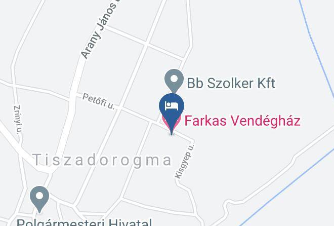 Tiszadorogma - Farkas Vendeghaz Maps