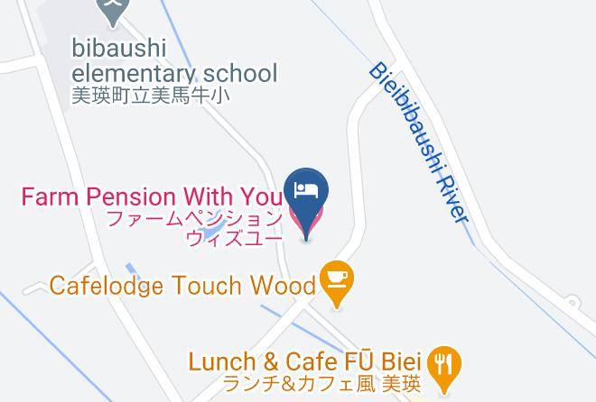 Biei Townkamikawa District - Farm Pension With You Maps