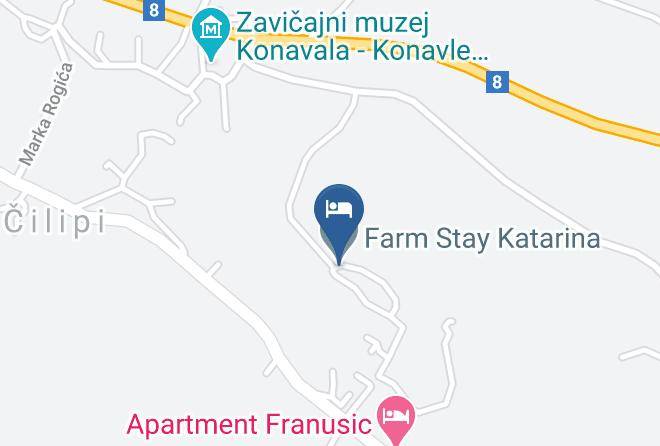 Konavle - Farm Stay Katarina Maps