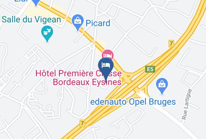 Gironde - Fasthotel Bordeaux Eysines Maps