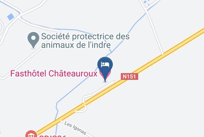 Indre - Fasthotel Chateauroux Maps