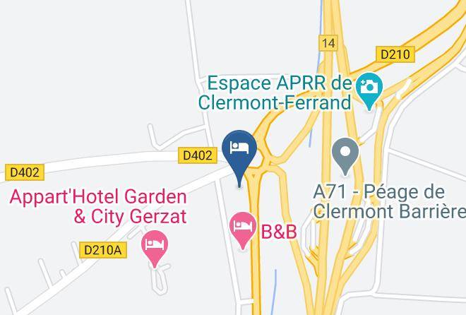 Fasthotel Clermont Ferrand Map